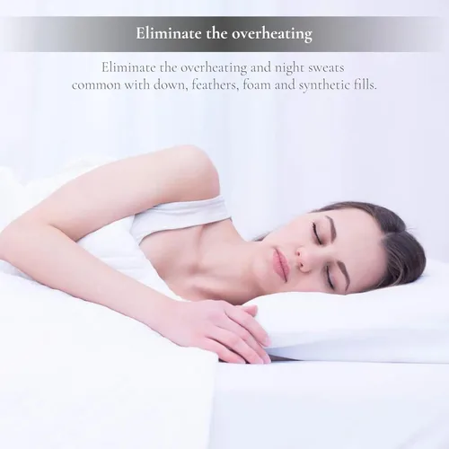 Miniatura 7 de Sleep & Beyond myDual Side Pillow: almohada de lana 100% natural, soporte para cuello y columna vertebral, ajustable y lavable, diseño cómodo