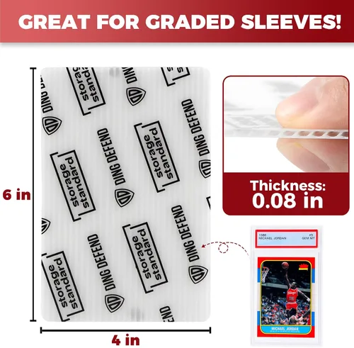Miniatura 3 de Protectores de Tarjetas para Cartas Coleccionables, Suministros de Envío, Paquete de 110 Fundas de Tarjetas Graduadas de 4'' x 6'' para Insertos