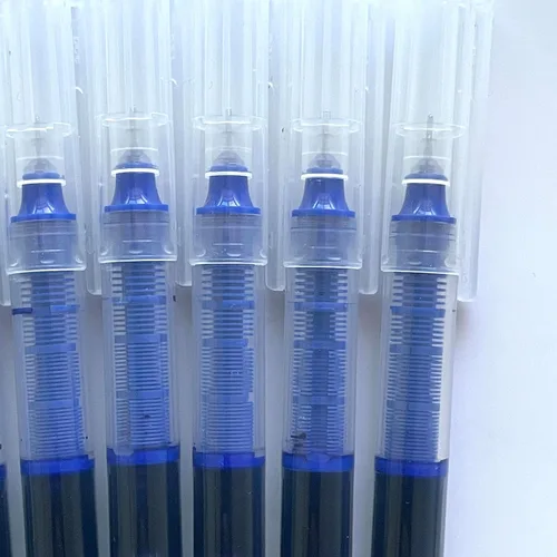 Miniatura 3 de sencoo Paquete de 10 bolígrafos azules de punta extrafina de tinta líquida, de secado rápido, para estudiantes en casa, oficina, escuela