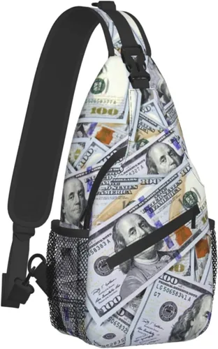 Us Bill Dollars Money - Bolso de pecho unisex para viajes, senderismo, bolsa de hombro cruzada para mujeres y hombres, US Bill Dollars Money A1,