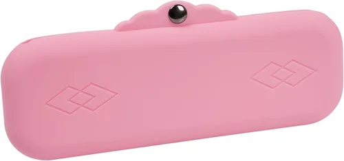 Bolsas de silicona para brochas de maquillaje: Estuche cosmético con botones magnéticos de metal para viajes, estuche de maquillaje para Púrpura