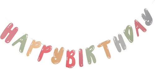 MEETINGU Pancarta de Feliz Cumpleaños, Decoraciones de Fiesta Letrero Colorido Suministros para Niños, Niñas, Adultos