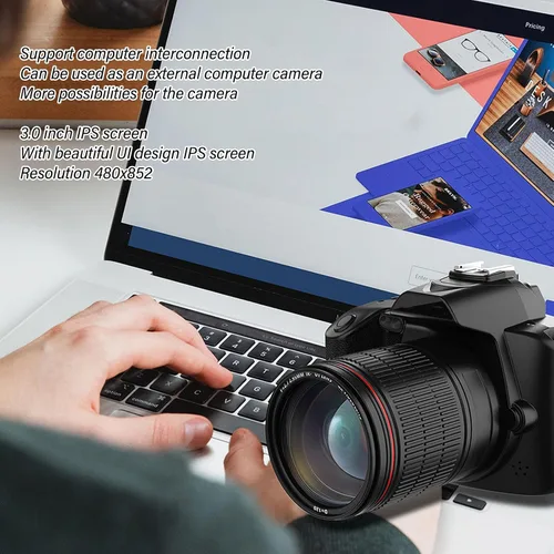 Miniatura 9 de Cámara de vlogging 4K para, 3 pulgadas 64MP HD visión nocturna cámara digital para fotografía con, 16X zoom digital videocámaras cámara de vídeo