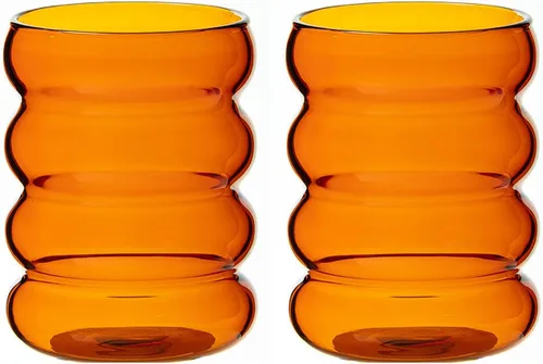 Miniatura 3 de Vasos de vidrio vintage creativos, vasos de agua transparentes ondulados, taza de café helado, vasos de entretenimiento para agua, leche, cerveza