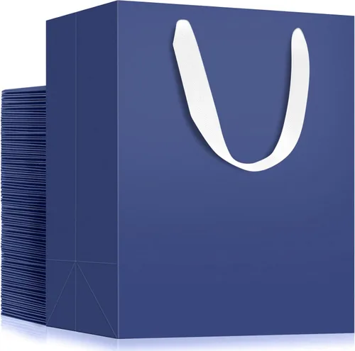 Miniatura 43 de EUSOAR Bolsas de papel de estraza grandes de 9.8 x 5.1 x 12.6 pulgadas a granel, bolsas resistentes para recuerdos de fiesta, cumpleaños, bodas