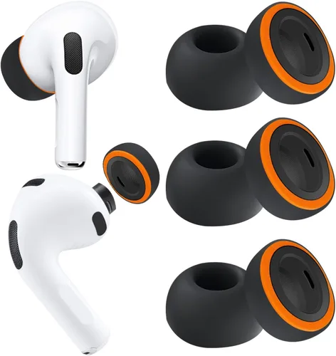 Miniatura 12 de KASOTT 2025 Actualizado para AirPods Pro 3 Puntas de Oído Híbridas de Espuma Viscoelástica y Silicona, Máxima Comodidad, Puntas Antideslizantes
