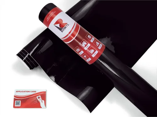 Avery Dennison SW900 190-O en Negro Brillante - Película de Vinilo Supreme de Doble Capa para Envolver Vehículos - 1 pie x 5 pies - Rollo de Hoja