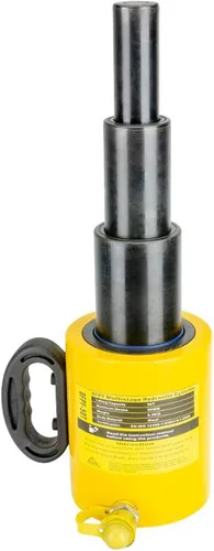 Miniatura 9 de NEWTRY gato de rama hidráulica de 20 toneladas de múltiples secciones de 8”/200mm de largo tipo portátil cilindro hidráulico industrial de elevación