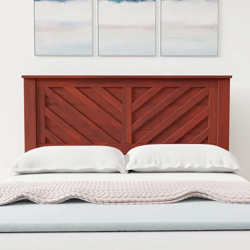 Glenwillow Home LaFerme - Cabecero de madera con panel en color cerezo, tamaño matrimonial