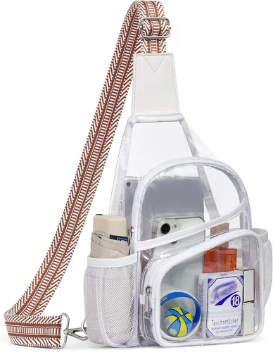 Miniatura 15 de Bolsa transparente para eventos de estadio, bolsa cruzada transparente para mujeres y hombres, bolsos transparentes, mochila grande transparente 2#