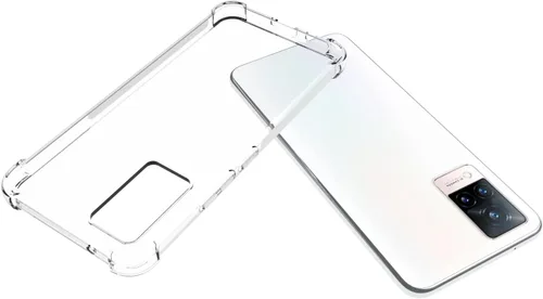 Miniatura 3 de USTIYA Funda para Vivo V21 5G Clear TPU Cuatro Esquinas Cubierta Protectora Transparente Suave Funda