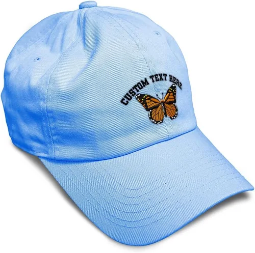 Miniatura 38 de Gorra de béisbol suave con diseño de mariposa monarca, con insectos, bordado de mariposa, de algodón, para hombres y mujeres