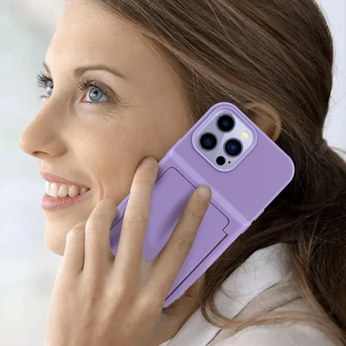 Miniatura 7 de Funda tipo cartera para iPhone 13 Pro Max, [Soporte para tarjeta de crédito integrado] Defensor 2 en 1 con ranuras para tarjetas, espejo oculto, a