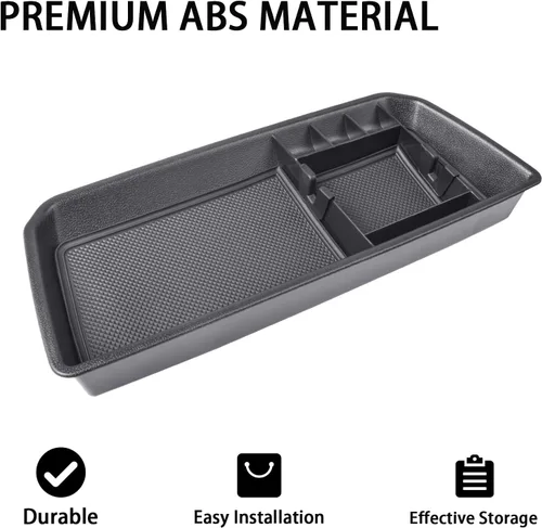 Miniatura 4 de HGWEI Organizador de Tablero Compatible con VW Atlas y Cross Sport 2018 2019 2020 2021 2022 2023 Accesorios, Bandeja de Consola Soporte de Montaje