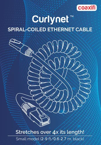 Miniatura 3 de Cable Ethernet Cat5e en espiral 24AWG (2-6 pies)