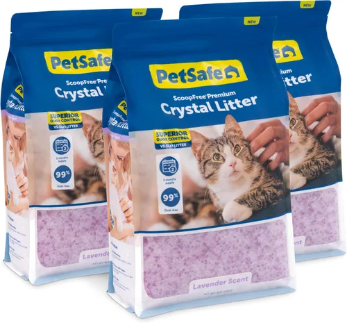 Miniatura 11 de PetSafe ScoopFree Arena de Cristal Premium para Gatos - Cristales Universales de Sílice Ultra-Absorbentes para Caja de Arena - Control de Olores No