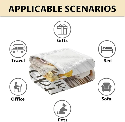 Miniatura 6 de Manta de pastor australiano, suave, mullida y cálida, manta pequeña de 30 x 40 pulgadas para sofá, oficina, regalo blanco lindo para los amantes