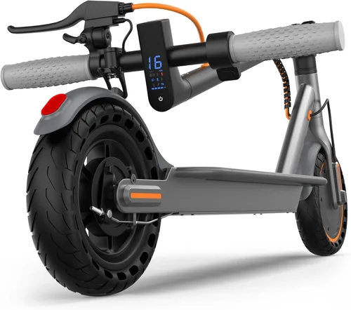 Miniatura 11 de NAVIC Scooter eléctrico para adultos, scooter plegable E con motor potente de 350 W/500 W/750 W, neumáticos sólidos de 8.5 pulgadas/10 pulgadas/14
