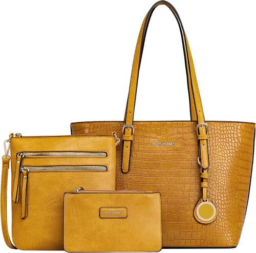 Juego de bolsos para mujer, bolso de mano para mujer, bolso de hombro grande y mediano, bolso de hombro, bolso de 2 piezas