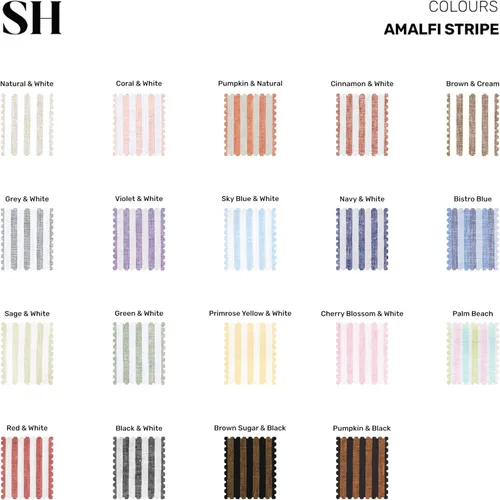 Miniatura 8 de Solino Home Camino de mesa de lino de 36 pulgadas – Amalfi Stripe 100% lino puro, camino de mesa azul marino y blanco, 14 x 36 pulgadas, ideal