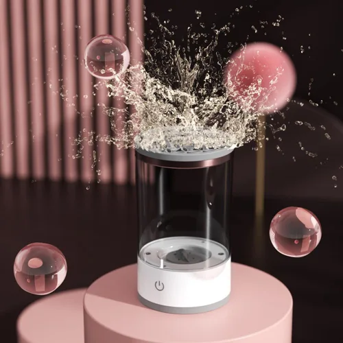 Miniatura 7 de Limpiador de brochas de maquillaje - Máquina eléctrica de limpieza de brochas de maquillaje, herramienta automática de limpieza y secado de brochas