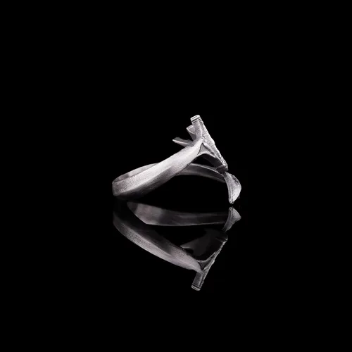 Miniatura 5 de Anillo de ala de dragón, anillo de cola de dragón, anillo de ala de cola de dragón de plata de ley, anillo de plata de dragón envuelto, anillo