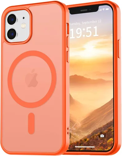 Miniatura 109 de vnnink para iPhone 12 y iPhone 12 Pro, funda de teléfono celular translúcida con protección contra caídas de grado militar, mate magnética