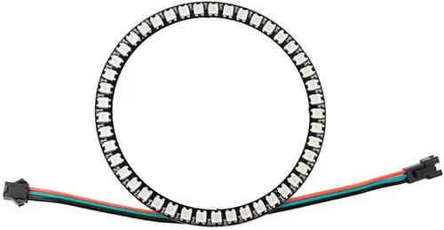 Miniatura 8 de 2 unids 35Bits WS2812 5050 RGB LED anillo lámpara luz etapa luz con controlador de anillo RGB a todo color integrado para Arduino Raspberry Pi ESP32