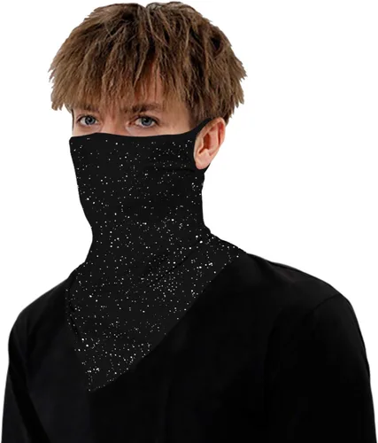 Miniatura 7 de YAYOUREL Polaina para el cuello, bandanas para hombres y mujeres, cubierta de bufanda para la cara con rayos UV, con agujero para las orejas