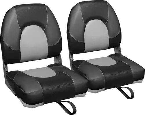 Miniatura 14 de Leader Accessories Un par de asientos plegables Elite para barco de pesca con respaldo bajo/alto (2 asientos)