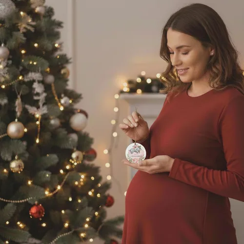 Miniatura 6 de Adorno personalizado para bebé 2025 elefante, ornamentos grandes para árbol de Navidad, adorno de Navidad de elefante bebé, regalo personalizado