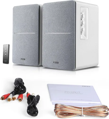 Miniatura 6 de Edifier R1280T Altavoces alimentados para estantería - Altavoz de monitor de estudio de campo cercano activo 2.0 - Carcasa blanca - 42 vatios RMS