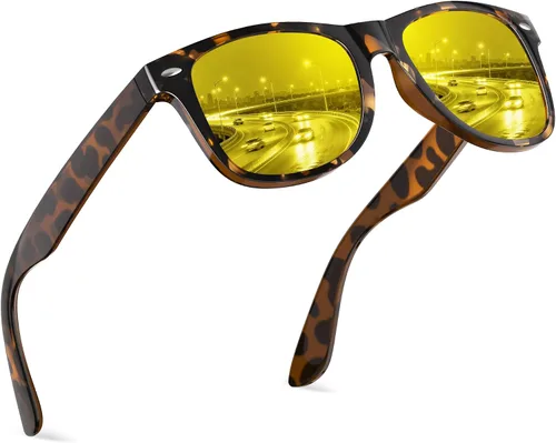 Miniatura 22 de FEIDUSUN Lentes de sol polarizados para hombre y mujer, lentes de sol retro negros para conducir, pescar, protección UV