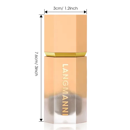 Miniatura 8 de Maquillaje líquido en barra de contorno, varita de contorno facial crema con aplicador de cojín, bronceador cremoso natural mate de larga duración