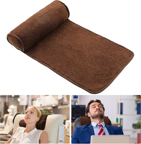 Miniatura 15 de Weysat Almohada reclinable para el cuello y la cabeza, rollo de forro polar antideslizante ajustable para el cuello, cojín para reposacabezas