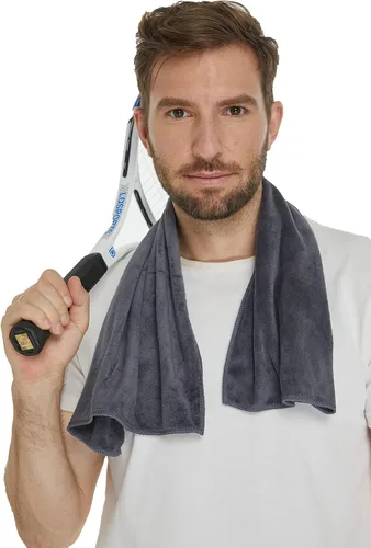 Miniatura 3 de HOPESHIN - Toallas de yoga para gimnasios, toallas de microfibra absorbente para hombres y mujeres, suaves, de secado rápido, paquete de 3, 16 x 32