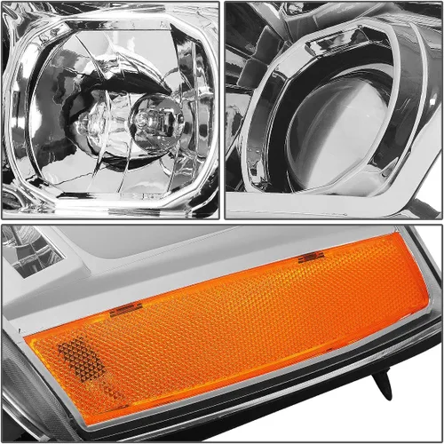 Miniatura 4 de Auto Dynasty - Juego de faros delanteros LED DRL compatible con 2007-2014 Chevy Tahoe Suburban Avalanche, lámparas de proyector para lado