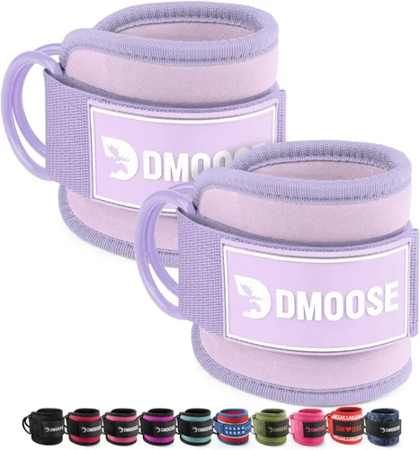 Miniatura 27 de DMoose Fitness Ankle Strap for Cable Machine - One Size Fit with Premium Padding Cuffs, Ankle Bands for Working Out, Booty Workouts, Leg Extension