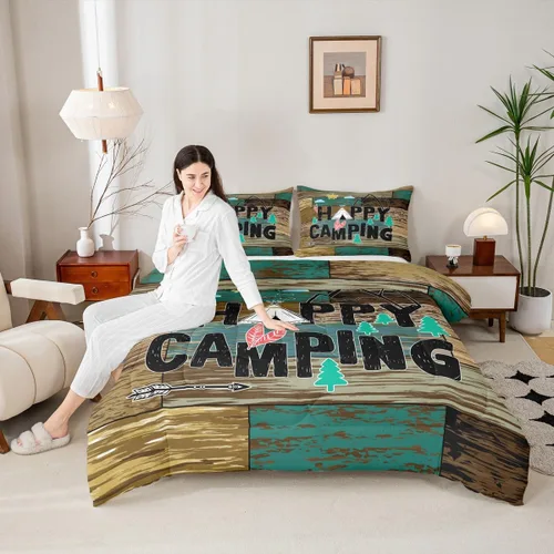 Miniatura 13 de Juego de edredón de pavo real en acuarela tamaño King, elegante y hermoso juego de ropa de cama edredón de plumas azules de 3 piezas para niños