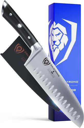 Miniatura 7 de Dalstrong - Cuchillo Santoku de 5 pulgadas, serie Gladiador Elite, acero alemán forjado de alto carbono, mango G10 negro, cuchillo de cocina