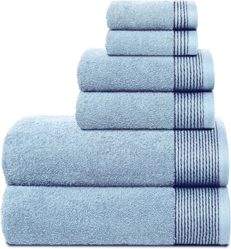 Miniatura 52 de Belizzi Home Juego de 3 toallas de algodón ultra suave, contiene una toalla de baño de 28 x 55 pulgadas, una toalla de mano de 16 x 24 pulgadas y un