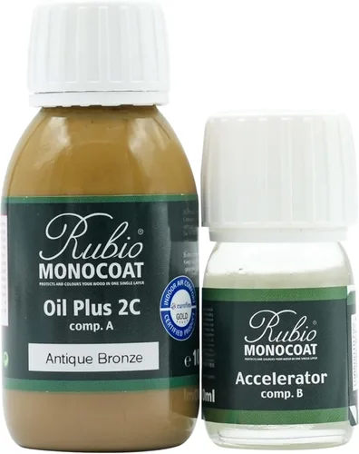 Miniatura 168 de Rubio Monocoat Tinte y acabado para madera de 650 pies cuadrados - Niebla Oil Plus 2C Aceite de linaza de secado rápido, ecológico
