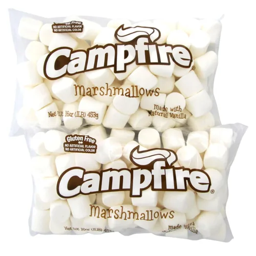 Miniatura 10 de FireStix 3 libras de malvaviscos blancos grandes de fogata, hechos con vainilla natural, sin sabores artificiales, ideal para fogatas, s'mores