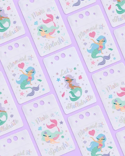 Miniatura 3 de xo, Fetti Bolsas de bebidas de sirena – 16 unidades Suministros de fiesta de cumpleaños de sirena, baby shower Mermazing, recuerdos de fiesta