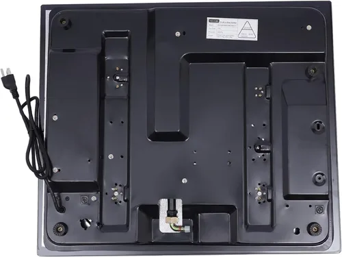 Miniatura 4 de Estufa de gas de 23 pulgadas, placa de cocina de gas incorporada de 4 quemadores con encendedor enchufable, vidrio templado negro, doble quemador