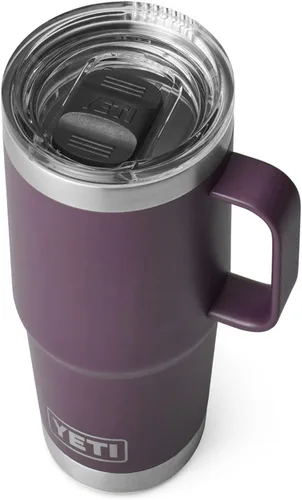 Miniatura 7 de YETI - Vaso de viaje Rambler de 20 onzas, de acero inoxidable, aislada al vacío con tapa fuerte Stronghold Blanco