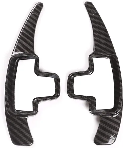 Miniatura 2 de 2 unids ABS volante palanca de cambios para Mercedes Benz A B E GLA GLK GL SLK R ML Clase W176 W246 W212 X204 X166 Accesorios (fibra de carbono)