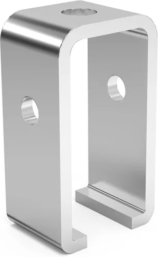 Miniatura 7 de Paquete de 6 soportes de suspensión de carril de canal para canal de puntal UNISTRUT, soporte intermedio de 1-5/8 para todos los carriles de carrito