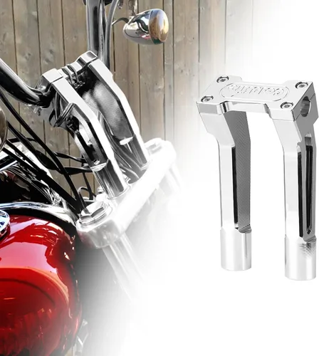 Miniatura 11 de Abrazadera superior para manillar de 1 pulgada / 0.984 in, kit de extensión de barra de mango alto de 6 pulgadas, ajuste universal para Harley