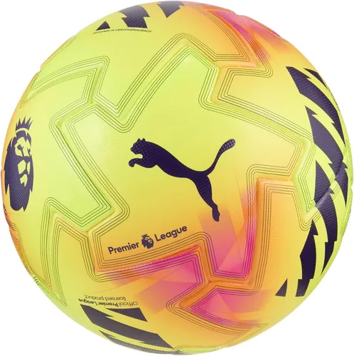 Puma Balón de fútbol unisex Orbita Pro Premiere League (FIFA Quality Pro), amarillo fluo-multicolor AH25, 5 Puma Orbita Pro Pl luces (calidad FIFA)